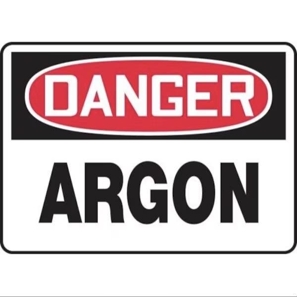 Accuform OSHA DANGER SAFETY SIGN ARGON 7 X MCHL166XV MCHL166XV - main